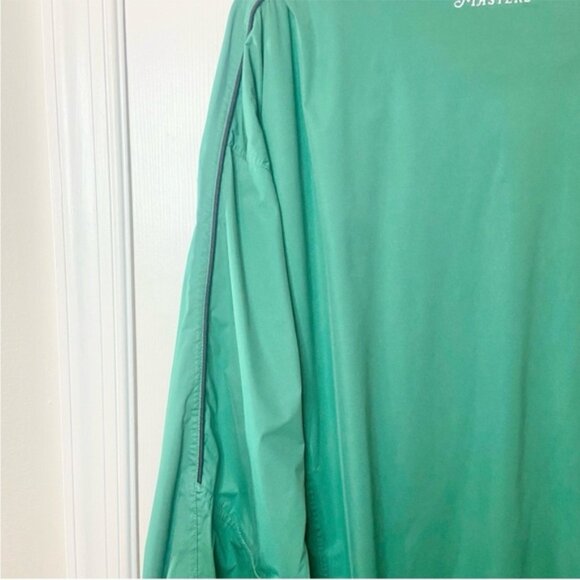 Masters Tech Green 1/4 Zip Performance Pullover Lined Windbreaker Jacket Large - Picture 8 of 13